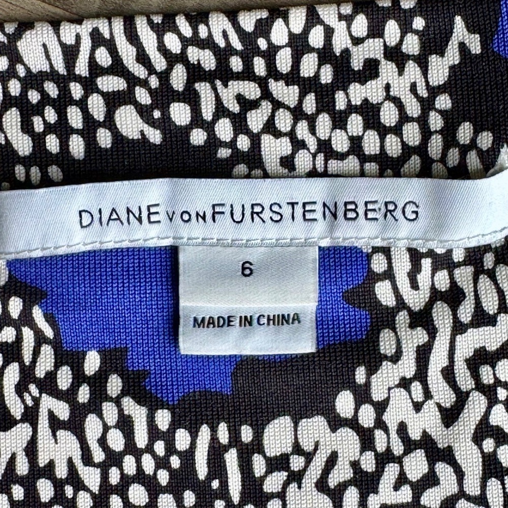 Diane von Furstenberg Ruri Cheetah Print Silk Shift Dress – Size 6‎ - Picture 7 of 12